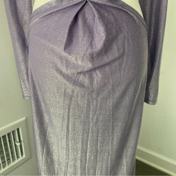 Bronx and Banco Amara Lilac Cut Out Gown L - Picture 5 of 15